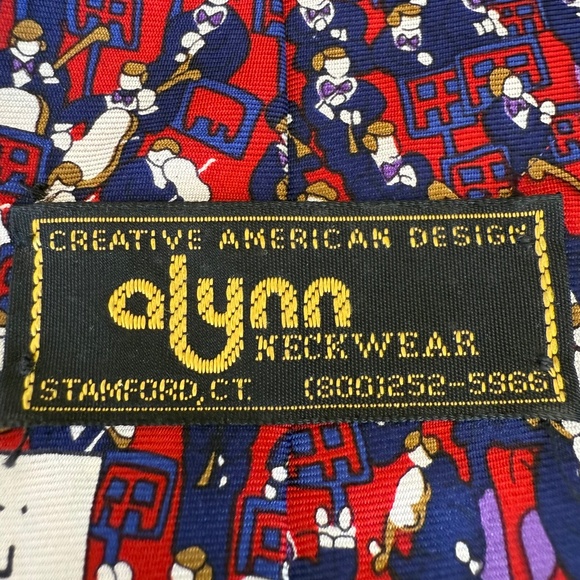 Alynn Neckwear “Maestro, Please!” Red Orchestra Tie – 100% Silk | Made in USA - Picture 5 of 9